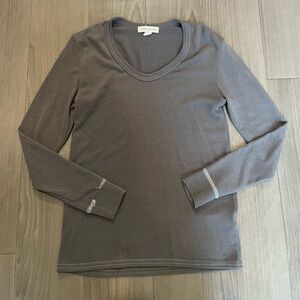 Treasure & Bond Charcoal Long Sleeve Top